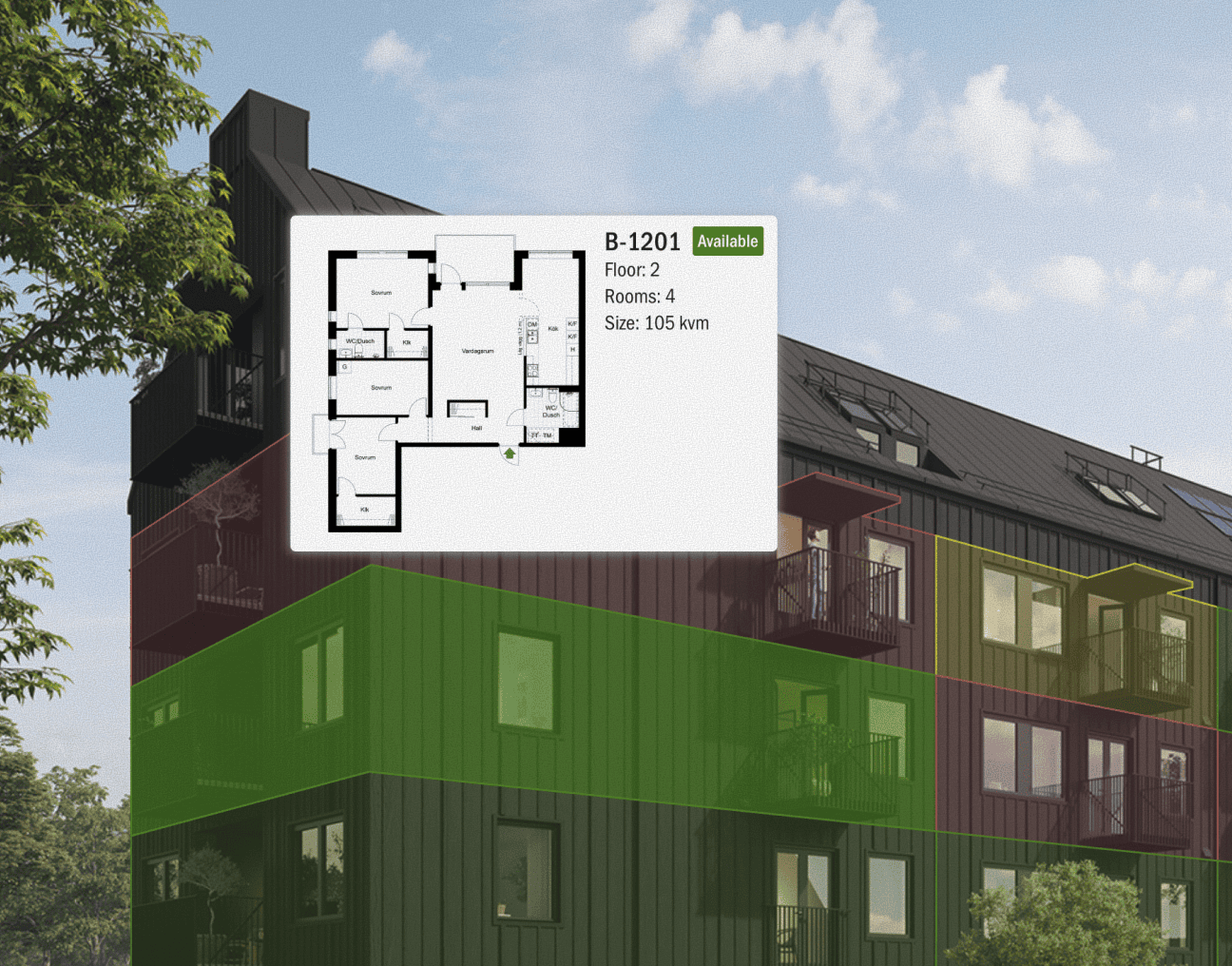 A newly built Scandinavian property nearing completion